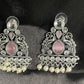 Pink Stone Pearl Jewellery set