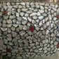 Sorkh - Silver Stone Mosaic Metal Sling Bag/Clutch